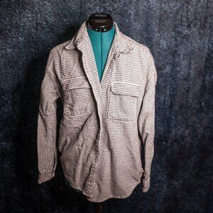 CLEARANCE Hollister Boyfriend Fit Houndstooth Shirt – Size Large